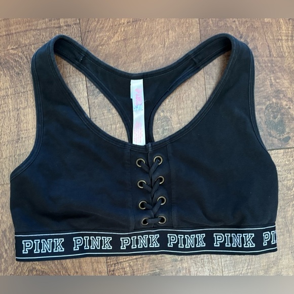 PINK Victoria’s Secret Racerback wireless bralette Sz large woman - Picture 2 of 9